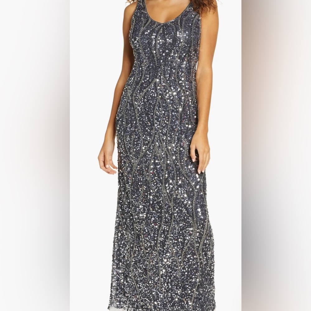 Pisarro Nights Silver Sequin Wedding Dress